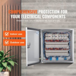 Sähköasennuskotelo 304-ruostumattomasta teräksestä 300 x 300 x 200 mm NEMA 4X