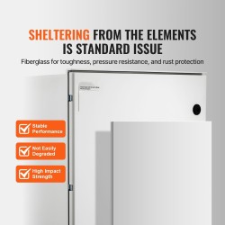 Sähkökotelo lasikuituvahvisteisesta komposiitista 60x50x23 cm IP66 seinäkiinnitys kiinnityslevy