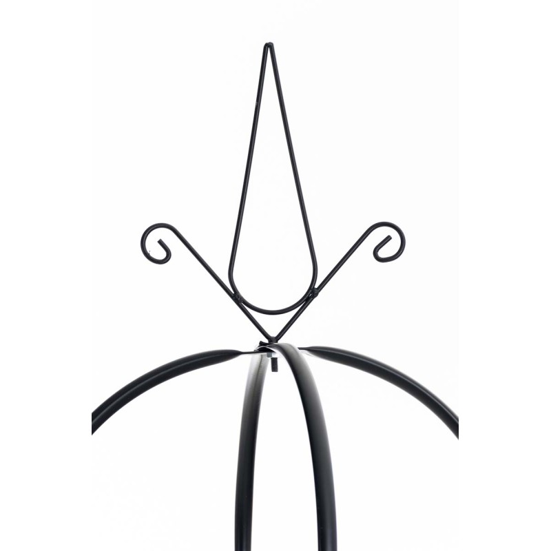 Metallinen ruusupylväs puutarhaan, 190 cm korkea, musta