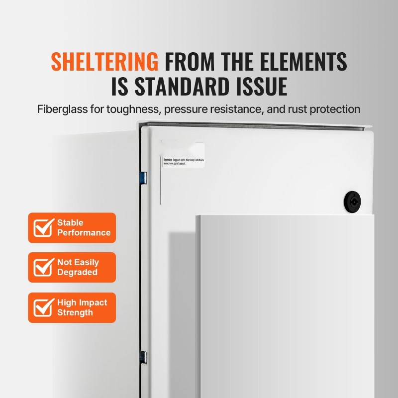 Sähkökotelo SMC-lasikuituvahvisteinen 60x40x23 cm IP66 lukollinen ulko- ja sisäkäyttöön