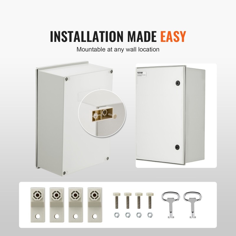 Sähkökotelo SMC-lasikuituvahvisteinen 60x40x23 cm IP66 lukollinen ulko- ja sisäkäyttöön