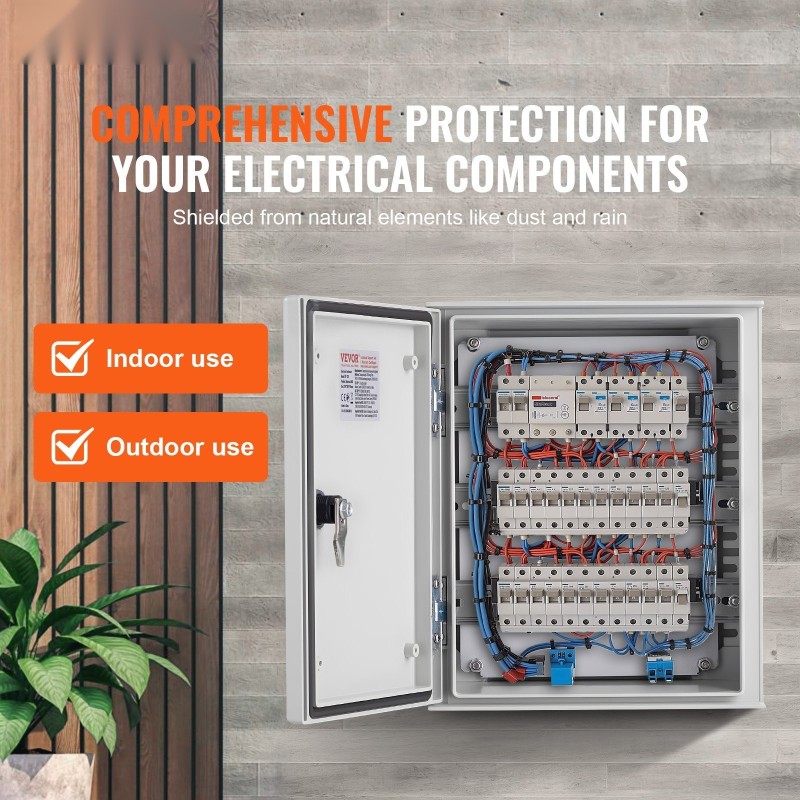 Sähkökotelo lasikuitu 30x25x14 cm sisä ja ulkokäyttö pöly ja vesitiivis