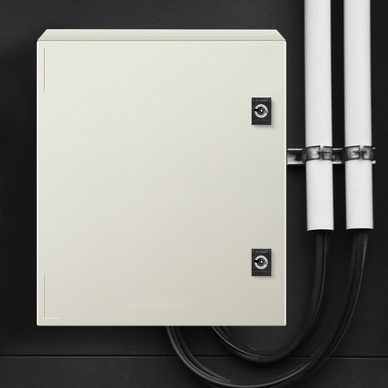 Sähkökotelo lasikuituvahvisteisesta polyesteristä 40x30x20 cm IP66 lukittava saranallinen ovi