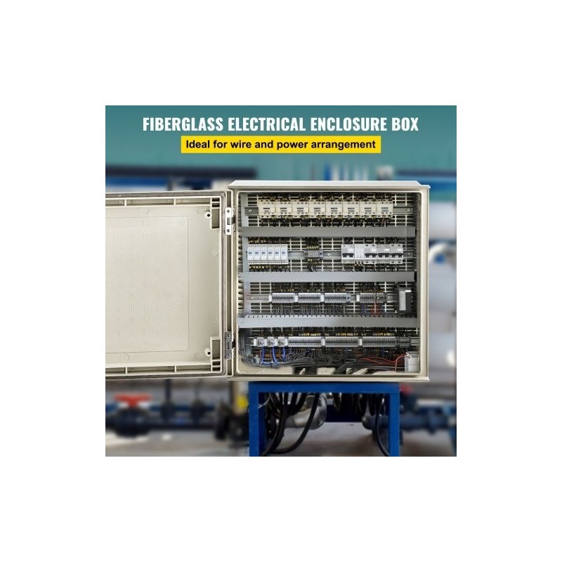 Sähkökotelo lasikuituvahvisteinen polyesteri 40x40x20 cm IP66 NEMA 3X