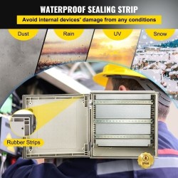 Sähkökotelo lasikuituvahvisteinen polyesteri 40x40x20 cm IP66 NEMA 3X