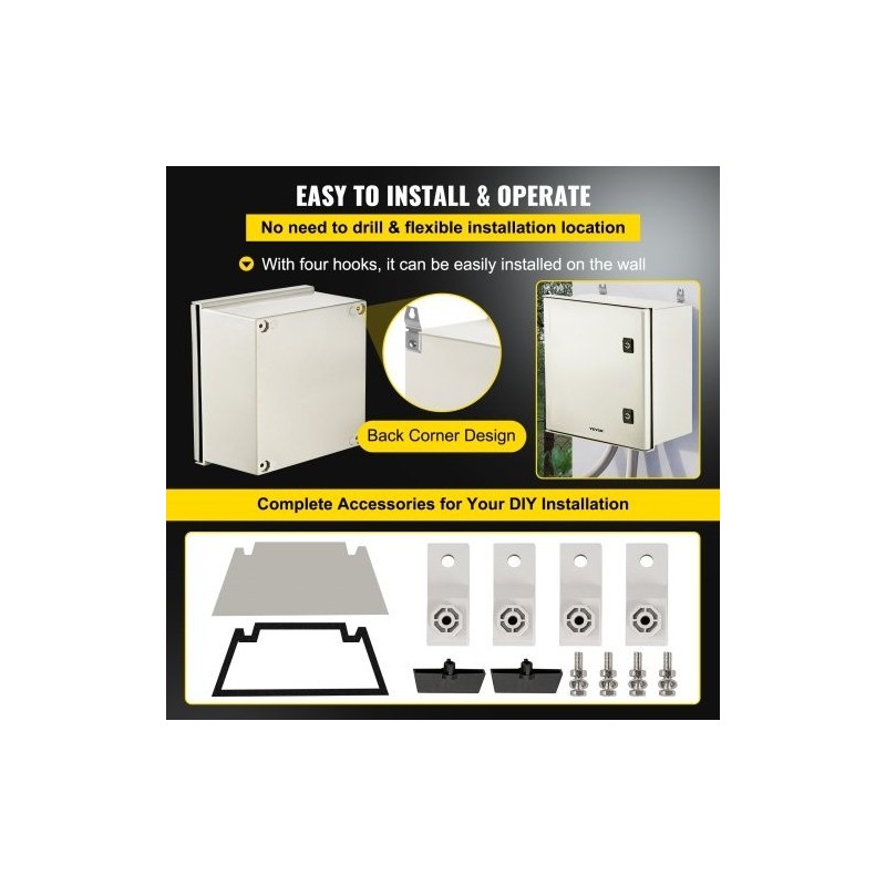 Sähkökotelo lasikuituvahvisteinen polyesteri 40x40x20 cm IP66 NEMA 3X