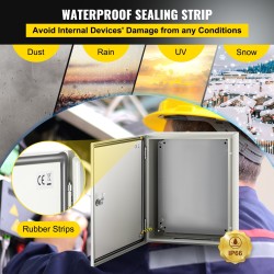 Sähkökotelo 1,5 mm hiiliterästä 50 x 40 x 15 cm IP66 lukittava