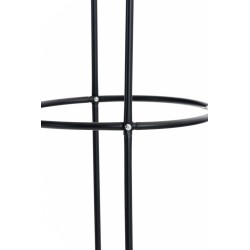 Metallinen ruusupylväs puutarhaan, 190 cm korkea, musta