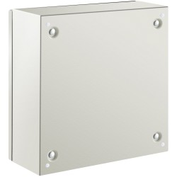 Teräksinen sähkökotelo 40 x 40 x 15 cm IP66 lukittava irrotettava taustalevy