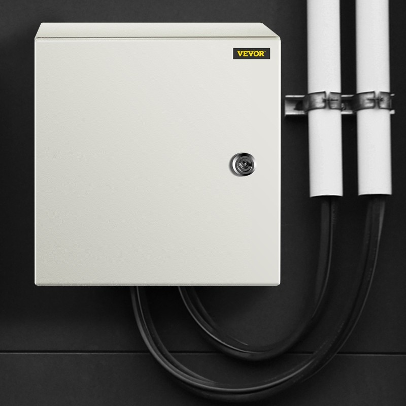 Teräsinen sähkökotelo 30x30x20 cm IP66 lukittava irrotettavalla asennuslevyllä