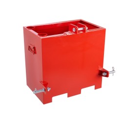 Traktorin teräksinen painolaatikko 3-piste kategoria 1 5ft³ 363 kg 2'' vetokoukulle