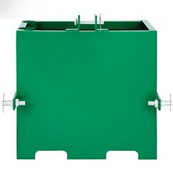 Vastapainolaatikko teräs tilavuus viisi kuutiojalkaa kahdeksansadan paunan nostokyky kahden tuuman vetokoukku