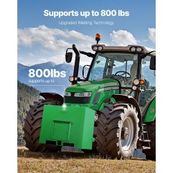 Traktorin ballastilaatikko 3-pisteinen kategoria 1 teräs 800 paunaa 2-tuumainen vetokoukku