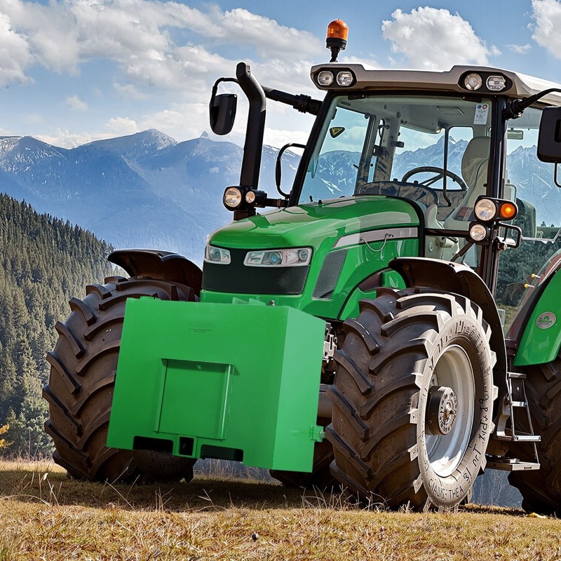 Traktorin ballastilaatikko 3-pisteinen kategoria 1 teräs 800 paunaa 2-tuumainen vetokoukku