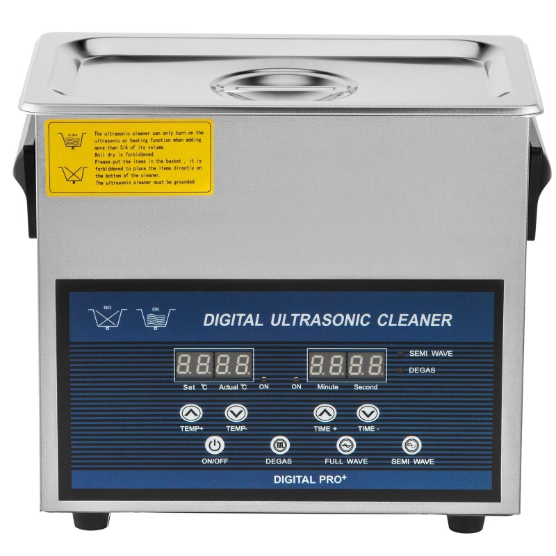 Ultraäänipesuri 6L ruostumaton teräs kaksitaajuuksinen 28 kHz 40 kHz säädettävä lämmitys