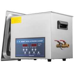 Ultraäänipesuri ruostumaton teräs 10 l 28 ja 40 kHz lämmitys koruille