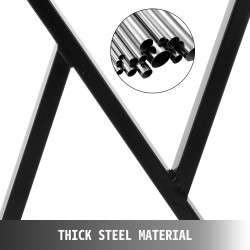 Teräs pöydänjalat 2 kpl 28 tuumaa korkeat 20 tuumaa leveät mustat ruokapöydälle