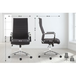 Ergonominen toimistotuoli säädettävällä korkeudella ja keinumistoiminnolla