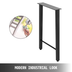 Pöydänjalat teräs 28 tuumaa 2 kappaletta trapetsimuoto musta 300 kg kantavuus