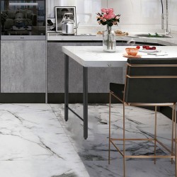 Pöydänjalat teräs 28 tuumaa 2 kappaletta trapetsimuoto musta 300 kg kantavuus