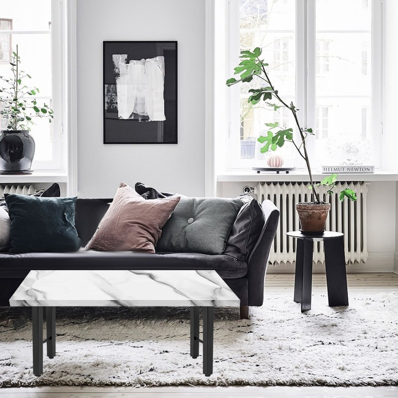 Pöydänjalat teräs 28 tuumaa 2 kappaletta trapetsimuoto musta 300 kg kantavuus