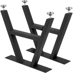 Teräksiset A muotoiset pöydänjalat 40 6 x 45 cm 2 kpl korkeussäädöllä