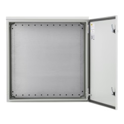 Sähkökeskuksen kotelo kylmävalssattu teräs 2 mm 60x60x20 cm NEMA 4 IP66 seinäasennus