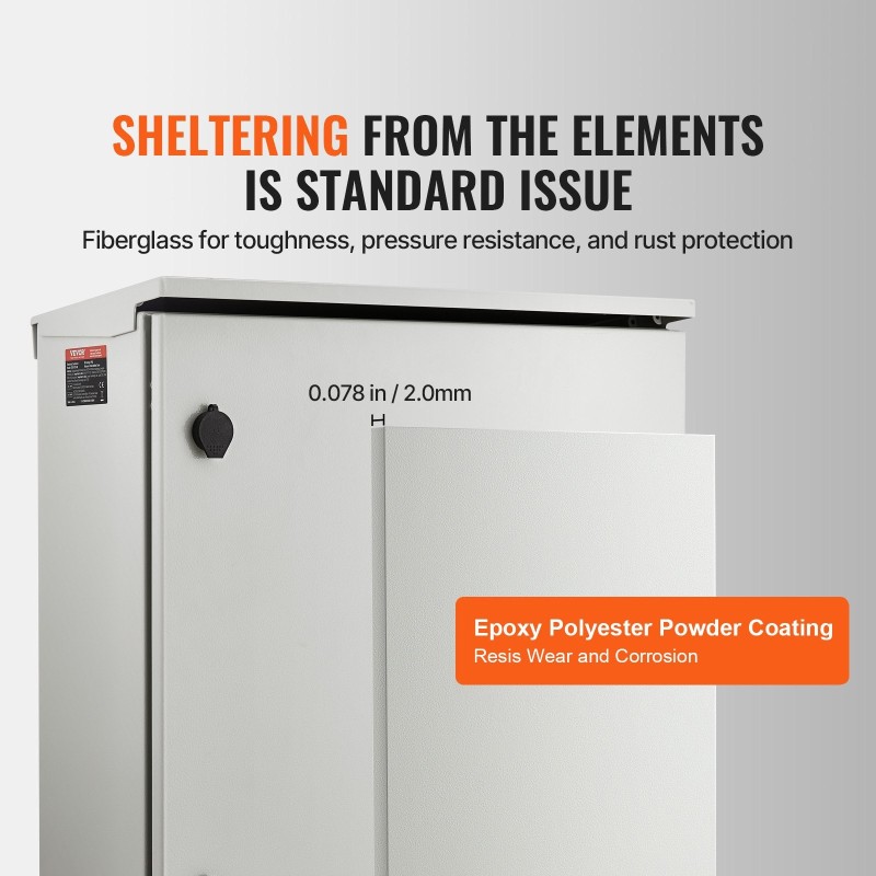 Sähkökeskuksen kotelo kylmävalssattu teräs 2 mm 60x60x20 cm NEMA 4 IP66 seinäasennus