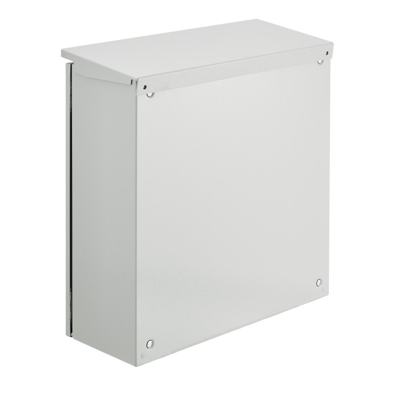 Sähkökeskuksen kotelo kylmävalssattu teräs 2 mm 60x60x20 cm NEMA 4 IP66 seinäasennus