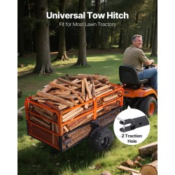 Teräksinen kippivaunu 28 kuutiojalkaa 800 kg kantavuus irrotettavalla takapaneelilla