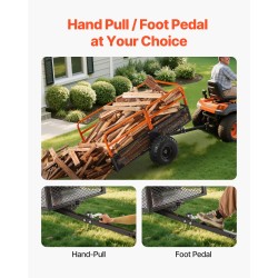 Teräksinen kippivaunu 28 kuutiojalkaa 800 kg kantavuus irrotettavalla takapaneelilla