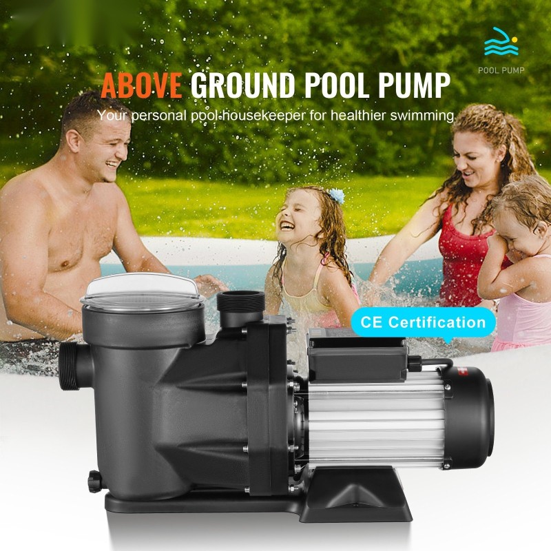 Uima-allaspumppu maanpäällisiin altaisiin 1500 W 2 hv kaksinopeuksinen PP-kotelo 33000 l/h