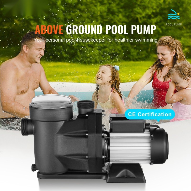 Uima-allaspumppu 1100W 1,5 hv kaksinopeuksinen PP-kotelo 27800 litraa tunnissa