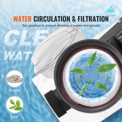 Uima-allaspumppu 1100W 1,5 hv kaksinopeuksinen PP-kotelo 27800 litraa tunnissa