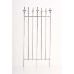 Rustiikkinen rautasäleikkö köynnöskasveille, 100 cm korkea, puutarhaan