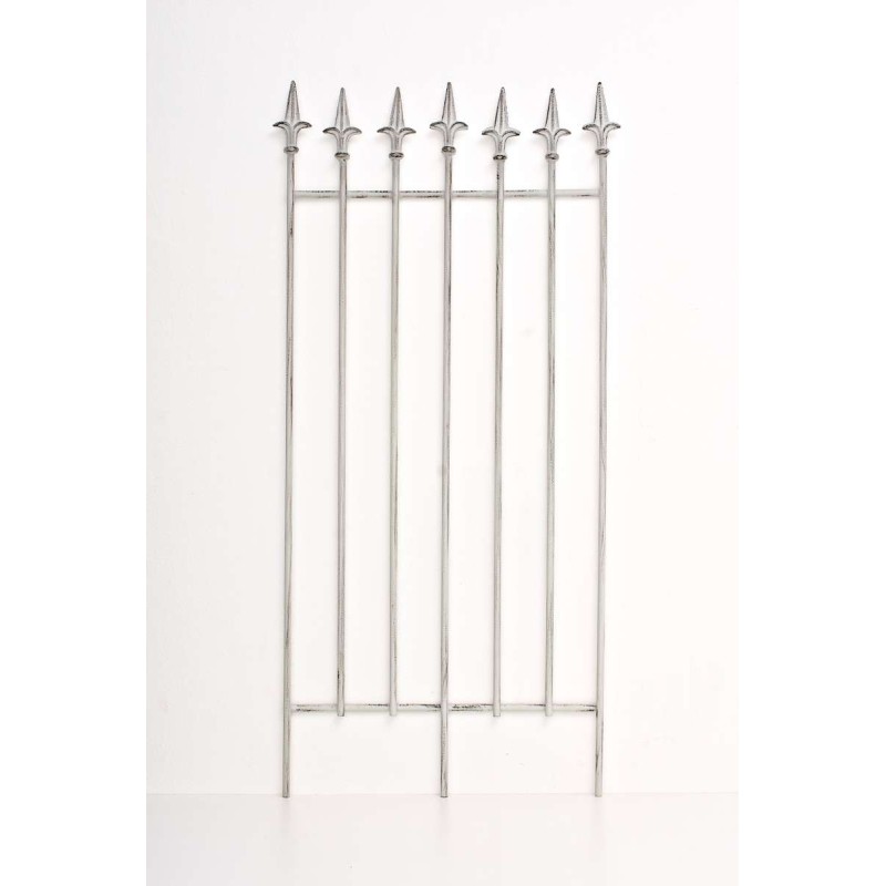 Rustiikkinen rautasäleikkö köynnöskasveille, 100 cm korkea, puutarhaan