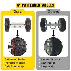 Rullaportin asennussarja ketjuaitaan 201-ruostumaton ja sinkitty teräs 6 tuuman kumipyörillä salpalla