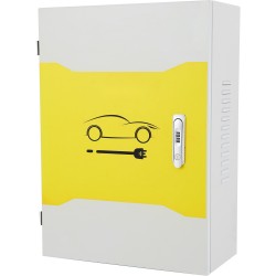 Latausaseman kotelo kylmävalssattua hiiliterästä 70 x 50 x 25 cm Tesla latauslaitteelle