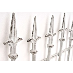 Rustiikkinen rautasäleikkö köynnöskasveille, 100 cm korkea, puutarhaan