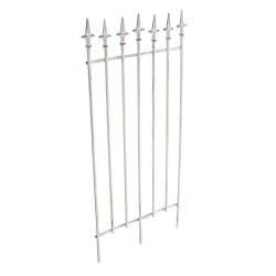 Rustiikkinen rautasäleikkö köynnöskasveille, 100 cm korkea, puutarhaan