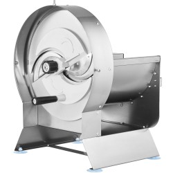 Sähkö ja käsikäyttöinen vihannesleikkuri ruostumatonta terästä 0 12 millimetriä suurella syöttöaukolla