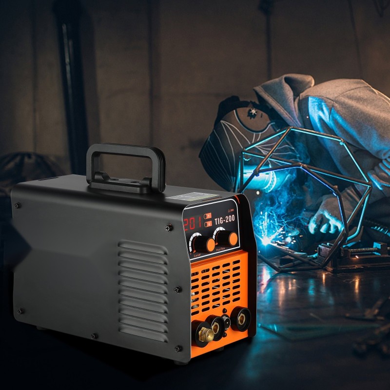 TIG- ja ARC-hitsauskone 20–200 A 230 V teräkselle ja ruostumattomalle teräkselle