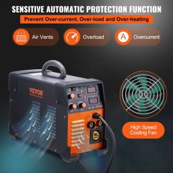 Kolmitoiminen invertterihitsauskone MIG TIG MMA 220V 50–160A IGBT kannettava