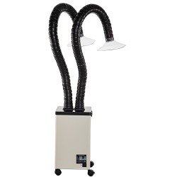 Juotoshöyryjen poistolaite 150 W 3-portainen HEPA ja aktiivihiilisuodatus kaksi 1,2 m imuletkua