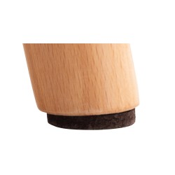 Elda moderni ruokapöydän tuoli tekonahalla ja puisella rungolla