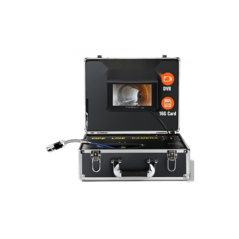 Viemärikamera putkien tarkastukseen 7 tuuman näyttö 1000TVL 30 metrin kaapeli