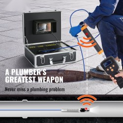 Viemärikamera 7-tuumainen värinäyttö 1000TVL 40 m kaapeli IP68