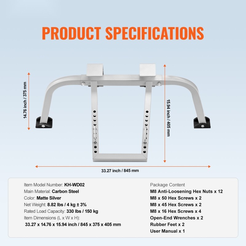 Tikastuki hiiliteräksinen 150 kg kantavuus kolmiportainen säädettävä kumijaloilla räystäskouruille