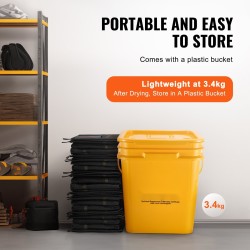 Tulvasuojapussit vedellä aktivoituvat kuitukankaasta 1530 x 155 mm 10 kpl muoviämpäri