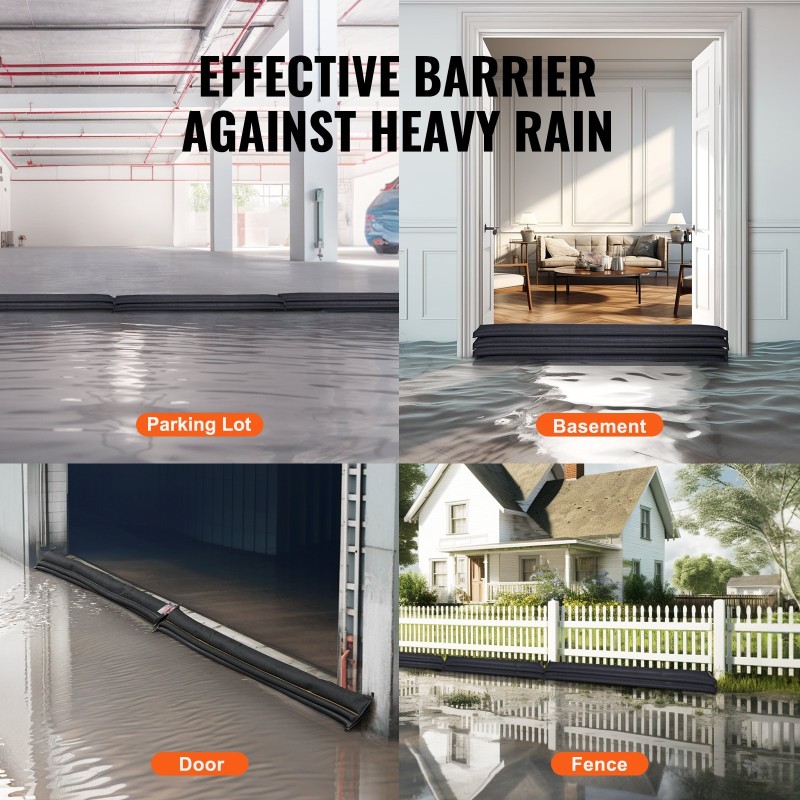 Tulvasuojapussit vedellä aktivoituvat kuitukankaasta 1530 x 155 mm 10 kpl muoviämpäri